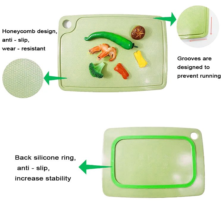 Colored Chopping Board — non-slip silicone ring