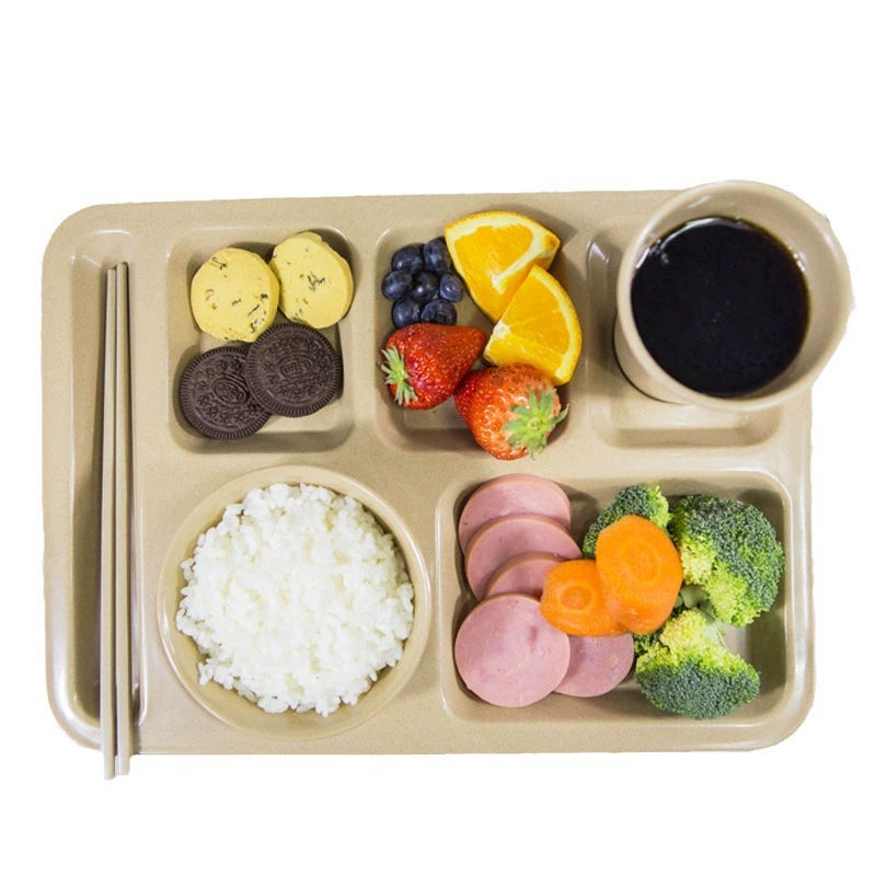 Rice Husk Compartment Plate