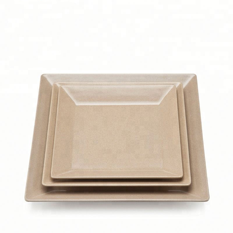 Rice Husk Square Plate