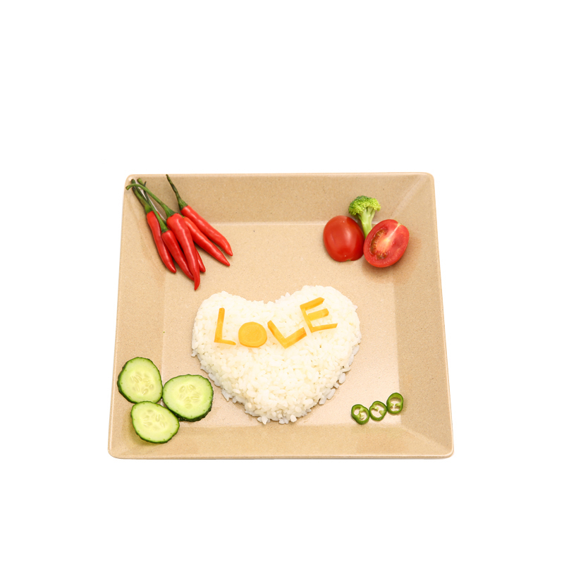 Rice Husk Square Plate