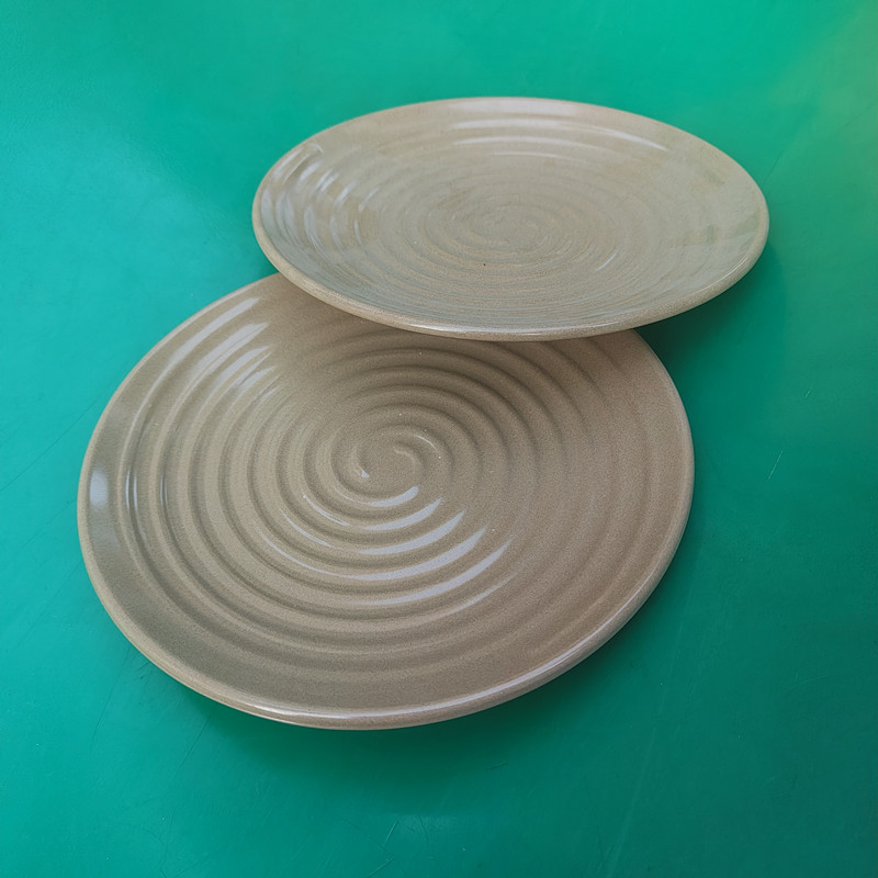 Screw Thread Round Plate — stacked plates