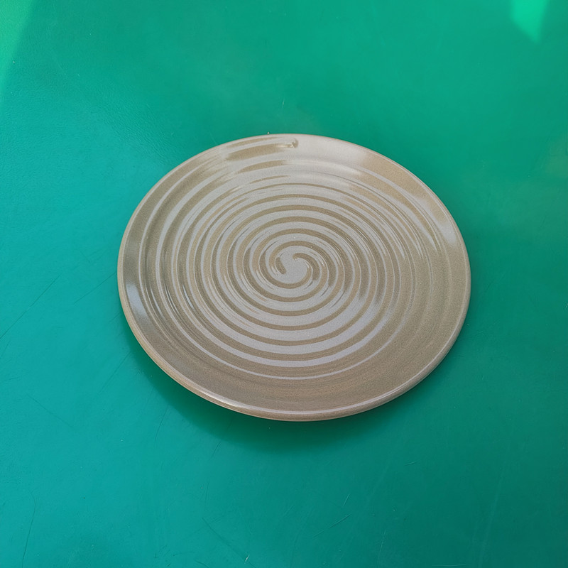 Screw Thread Round Plate — top view