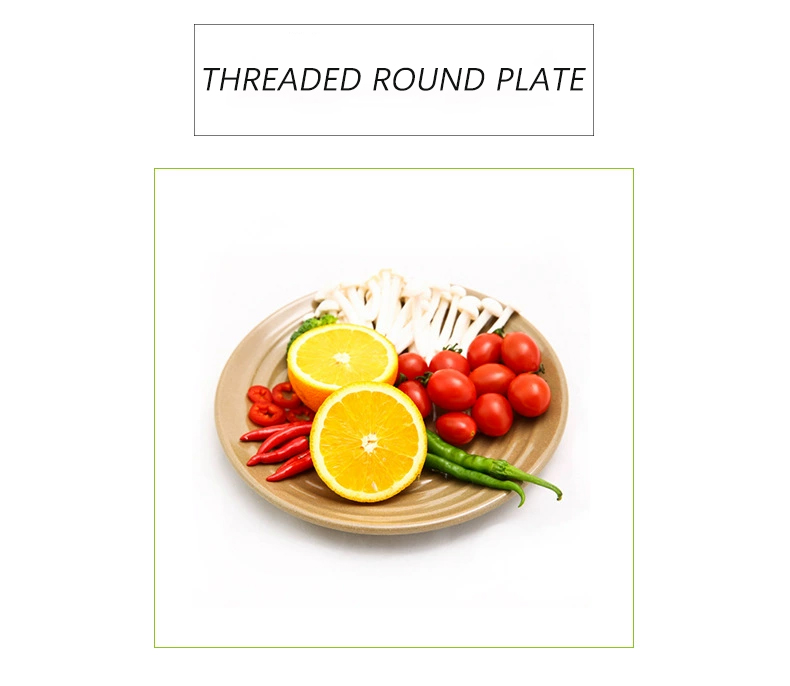 Screw Thread Round Plate — serving scene