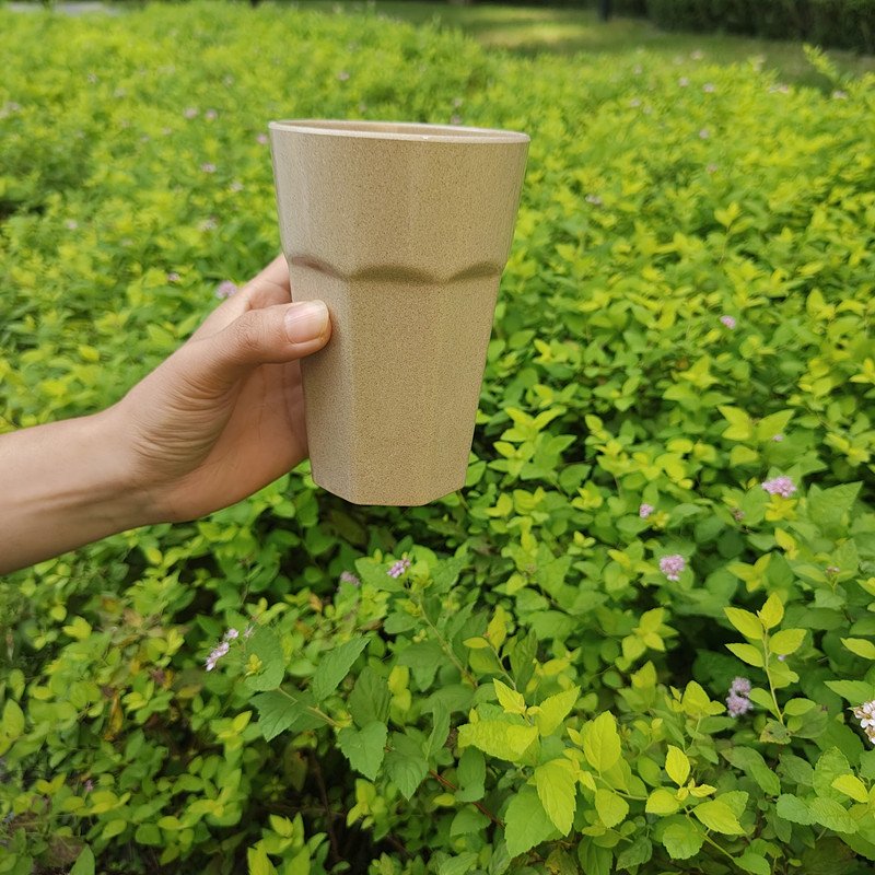 Rice Husk Tumbler Cup In Hand