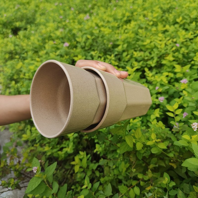 Rice Husk Tumbler Cups Stacked